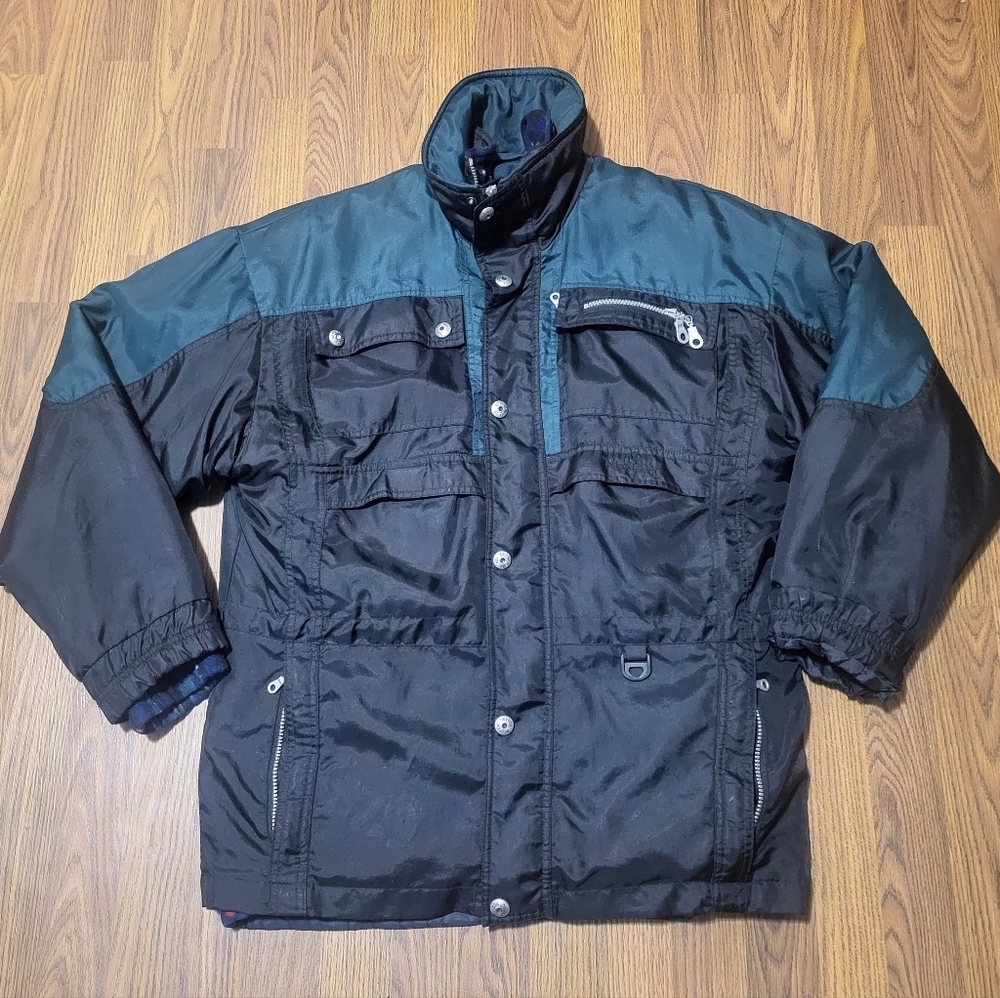 Vintage 80s 90s Neveda Lined Winter Parka Men’s Medium Heavy Warm Coat C80